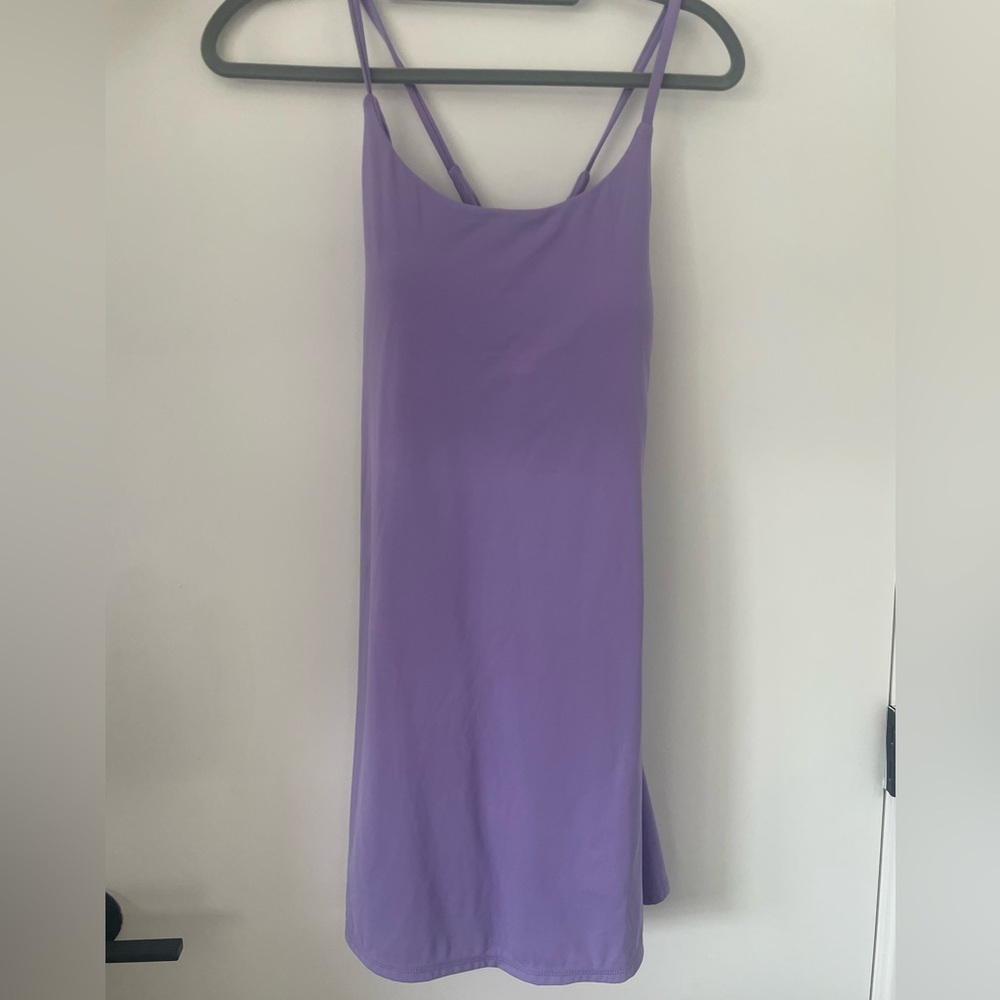 Everyday Cloudful 2-in-1 Flare Wannabee Mini Dress in Lavender
